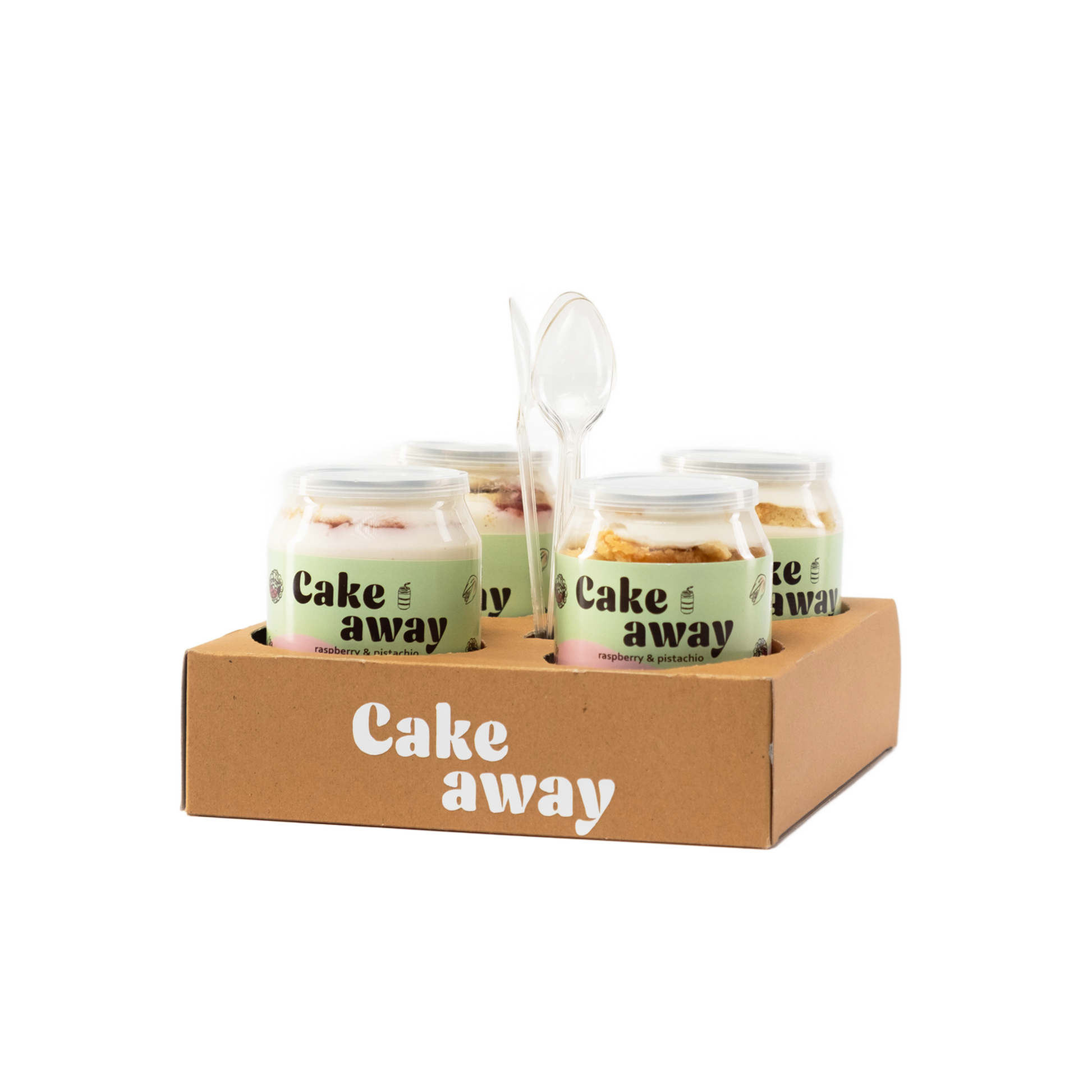 Вкус малини с шамфъстък - 4 броя