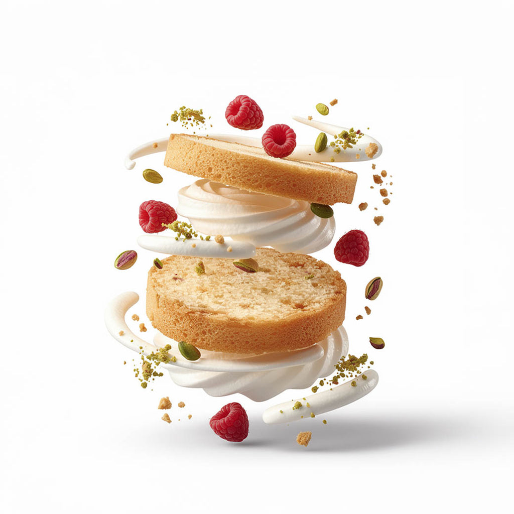 Вкус малини с шамфъстък - 4бр - За момента, в който всичко си идва на мястото.